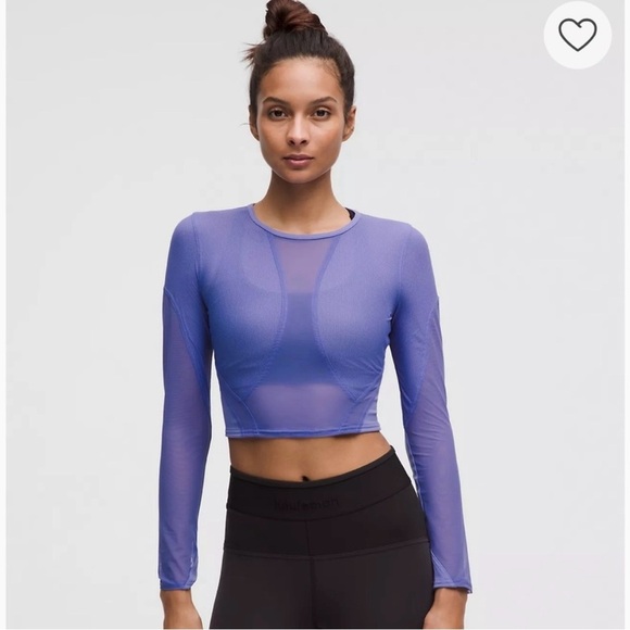 lululemon athletica Black Mesh Long Sleeve Top - Picture 4 of 4